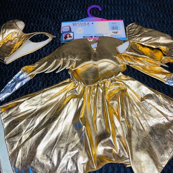 1984 Wonder Woman Child Costume - Gold - Picture 3 of 5